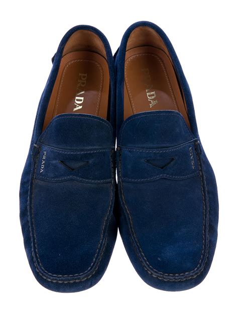 prada men's suede loafers moccasins|prada penny loafers.